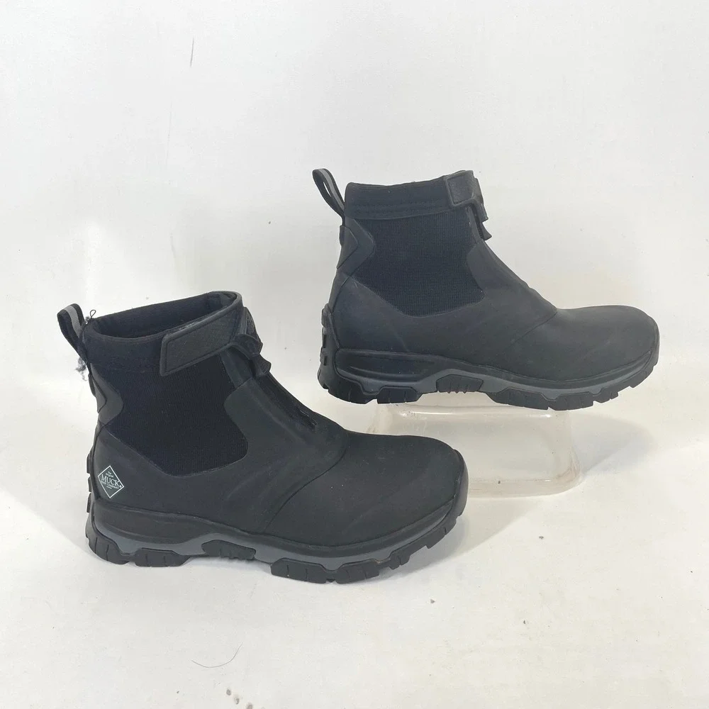 Muck Boot Company Apex Mid Zip Black Waterproof Boots Mens 8 US 41 EU